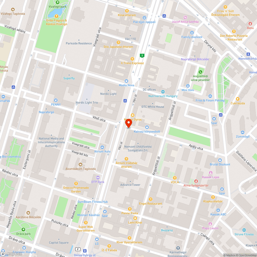 Kiszáradt fa bejelentés helye