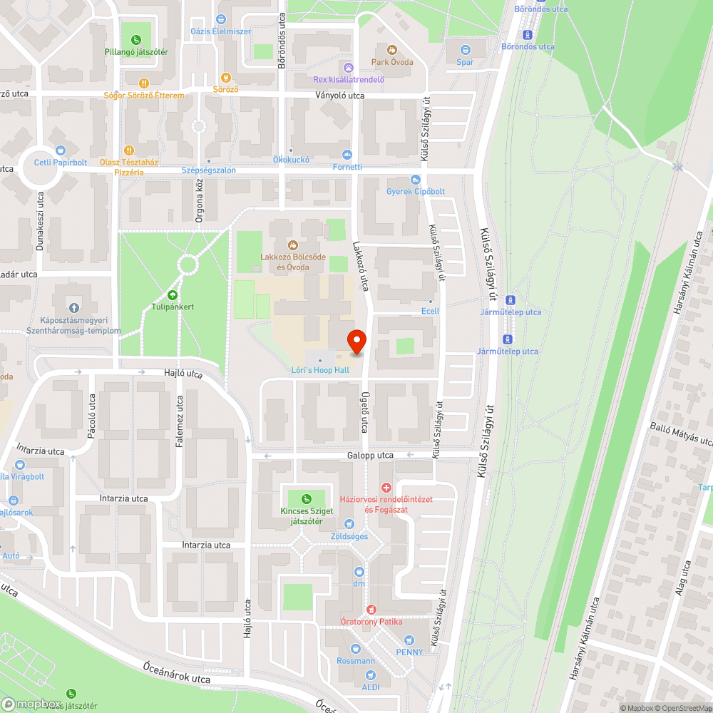 trafóház előtti parkolás bejelentés helye