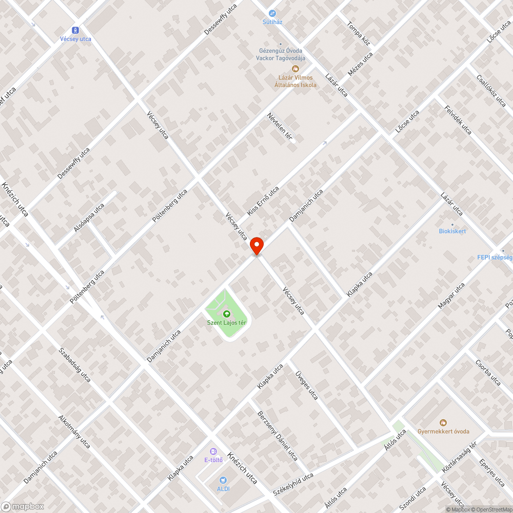 Tisztítandó csatorna bejelentés helye