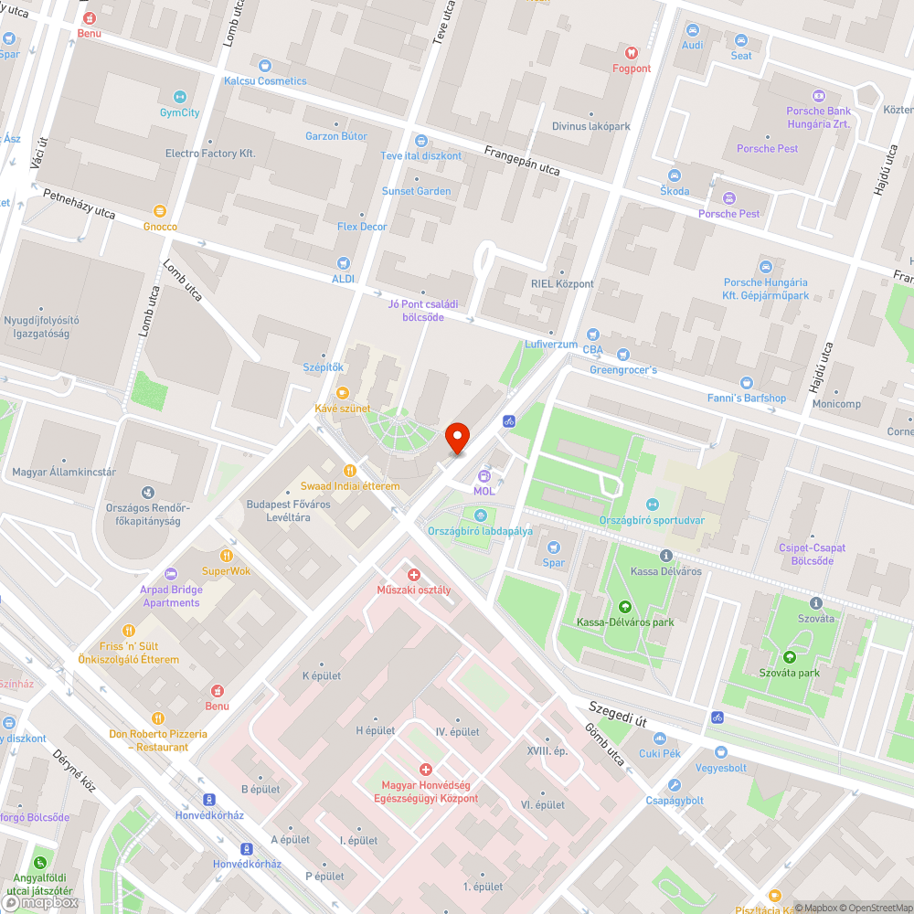 Kiszáradt fa bejelentés helye