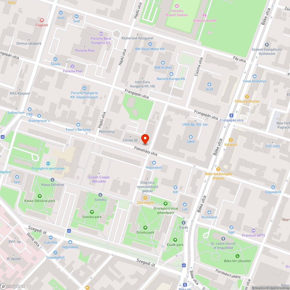 Kiszáradt fa bejelentés helye