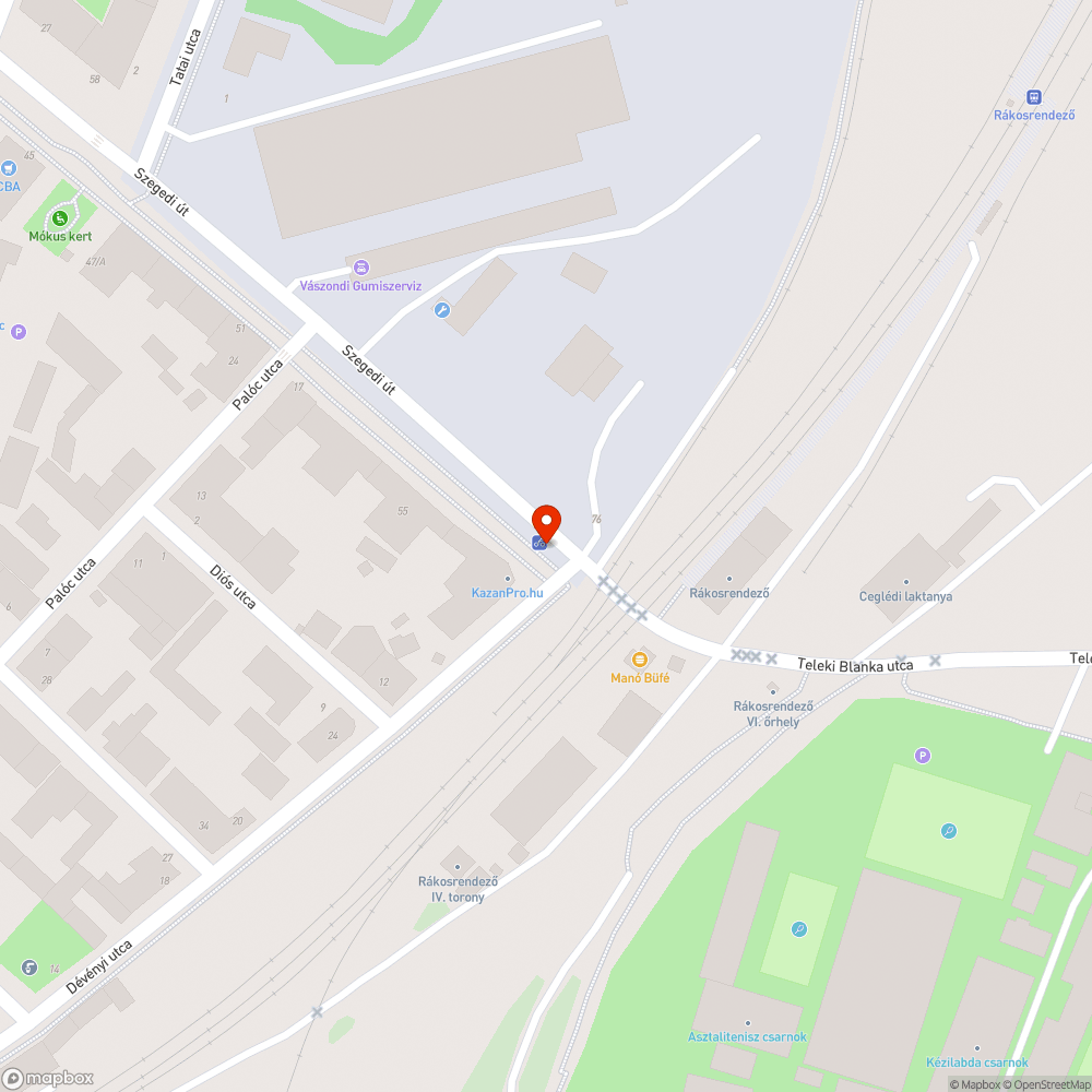 Gazos és szemetes BUBI állomás bejelentés helye