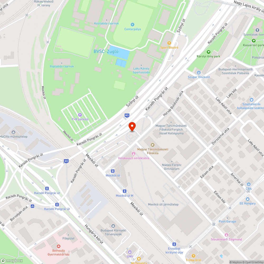 Kiszáradt fák bejelentés helye