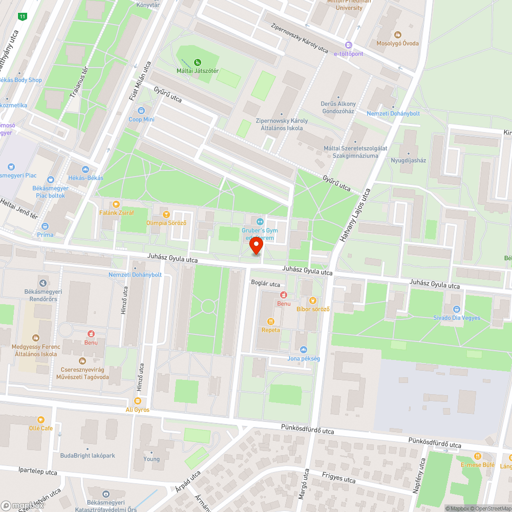 Kidőlt szemetes bejelentés helye