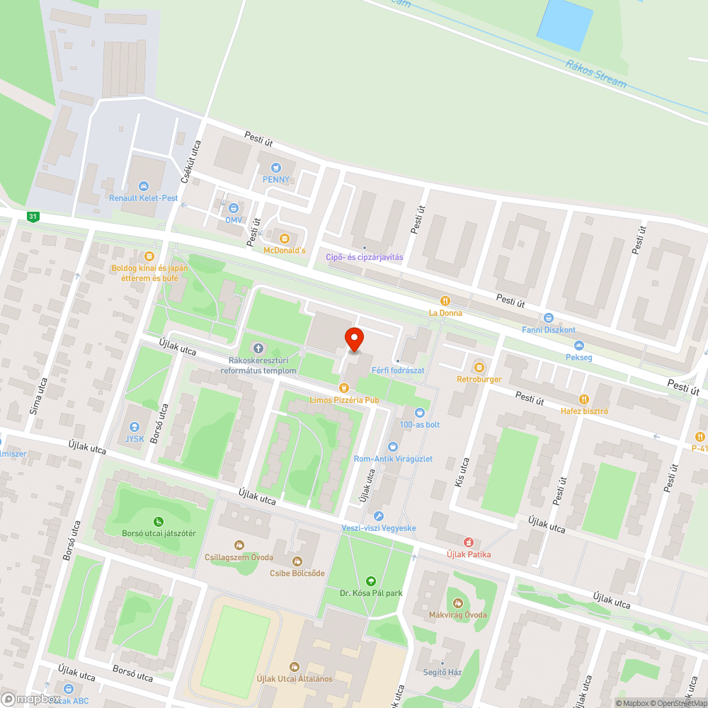 Szemét bejelentés helye