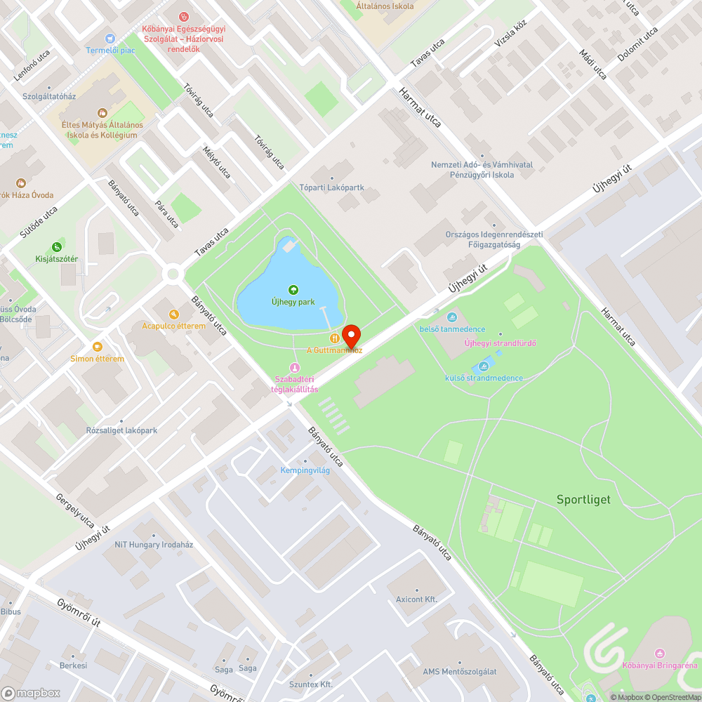 Lyukas aknatető bejelentés helye