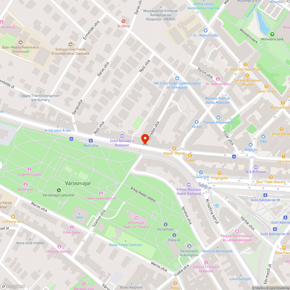 Tábla bejelentés helye