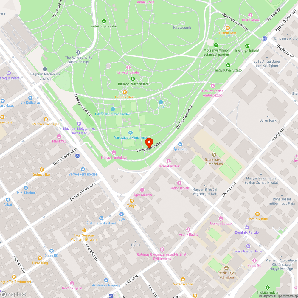 Kiszáradt fa 030 bejelentés helye