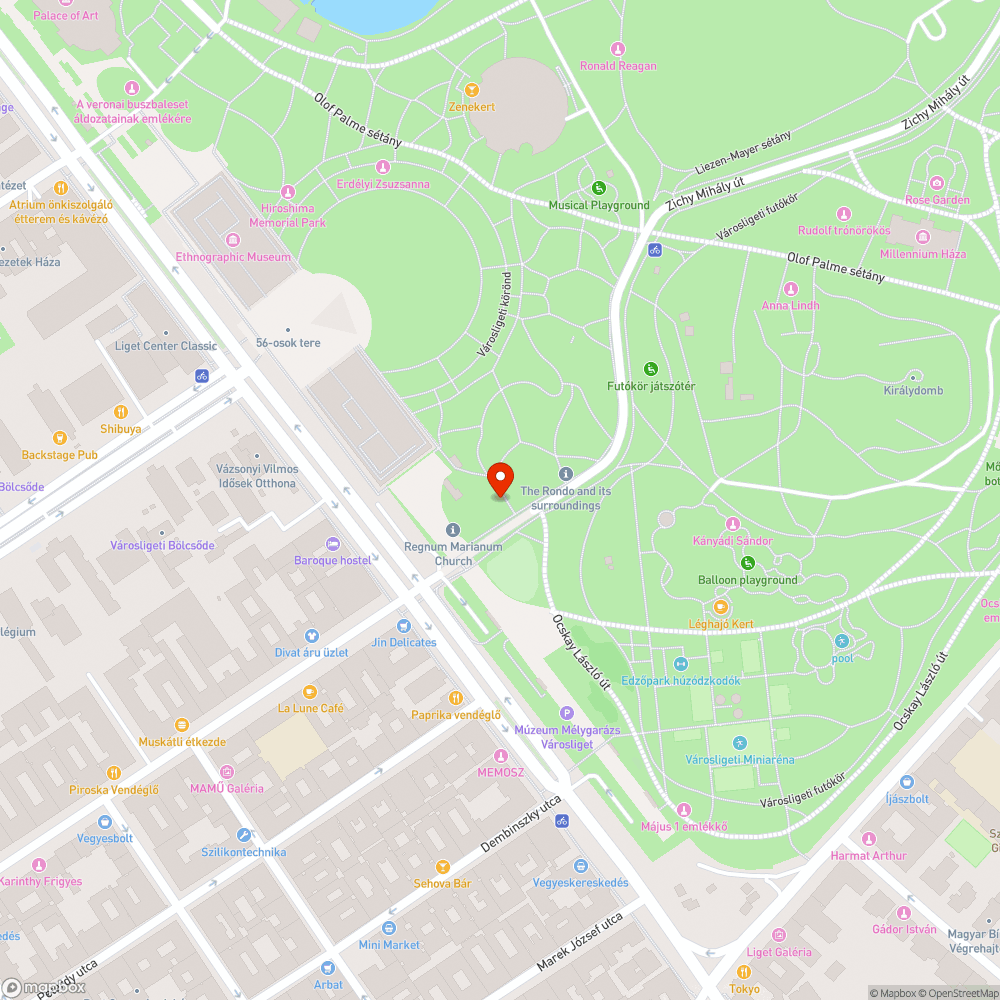 Kiszáradt fa 034 bejelentés helye