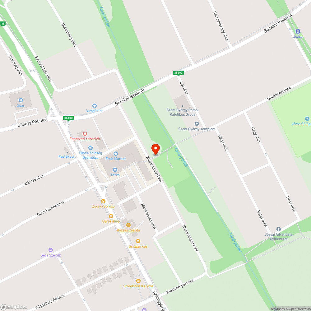 Rongálás bejelentés helye