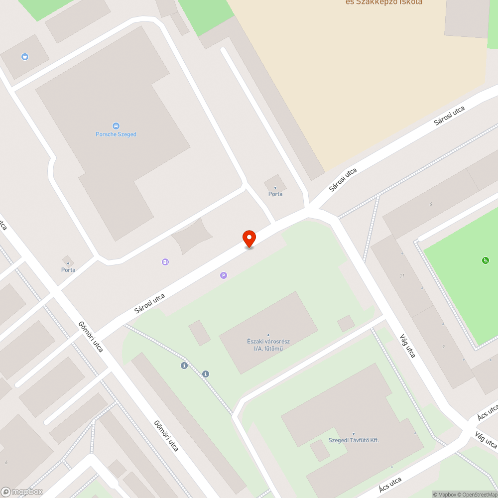 Elhagyott jármű bejelentés helye