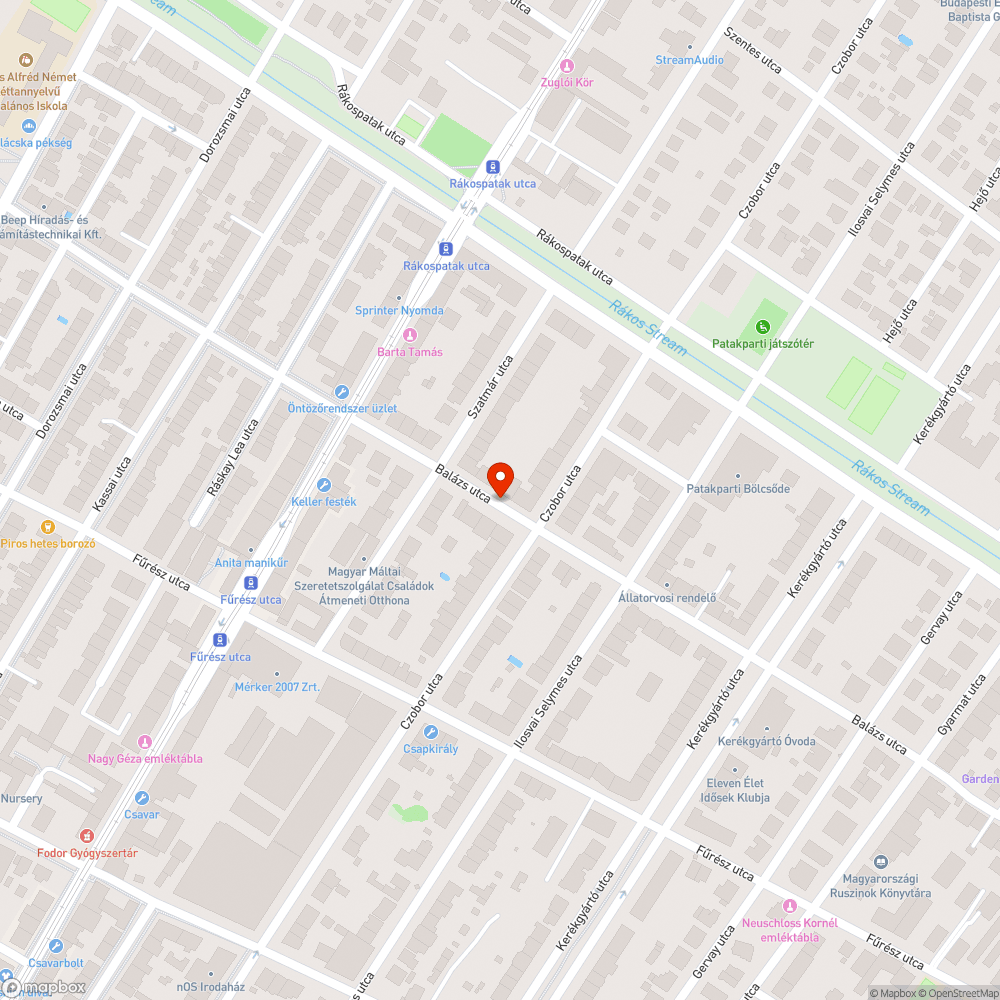 Kátyú bejelentés helye