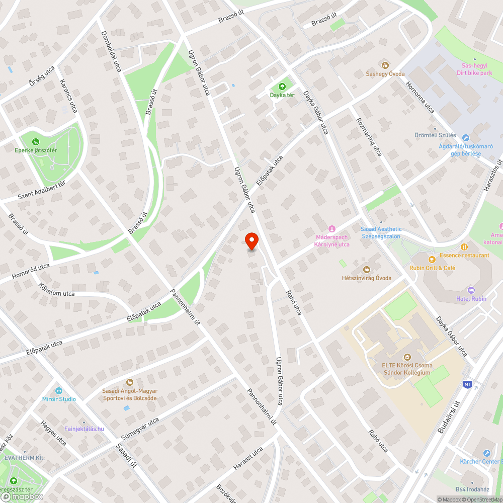 Ugron Gábor utca 27. eperfa bejelentés helye