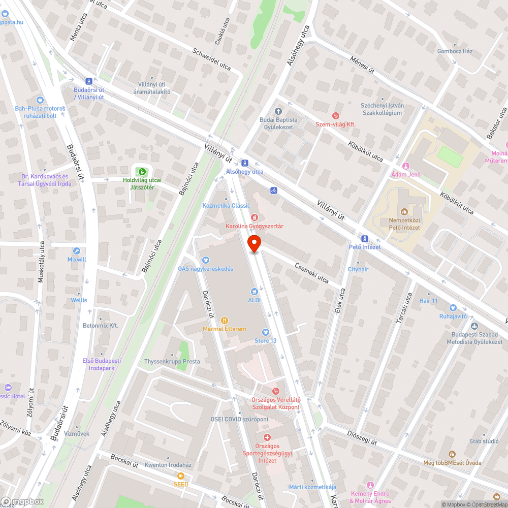 Összetört terelő bejelentés helye