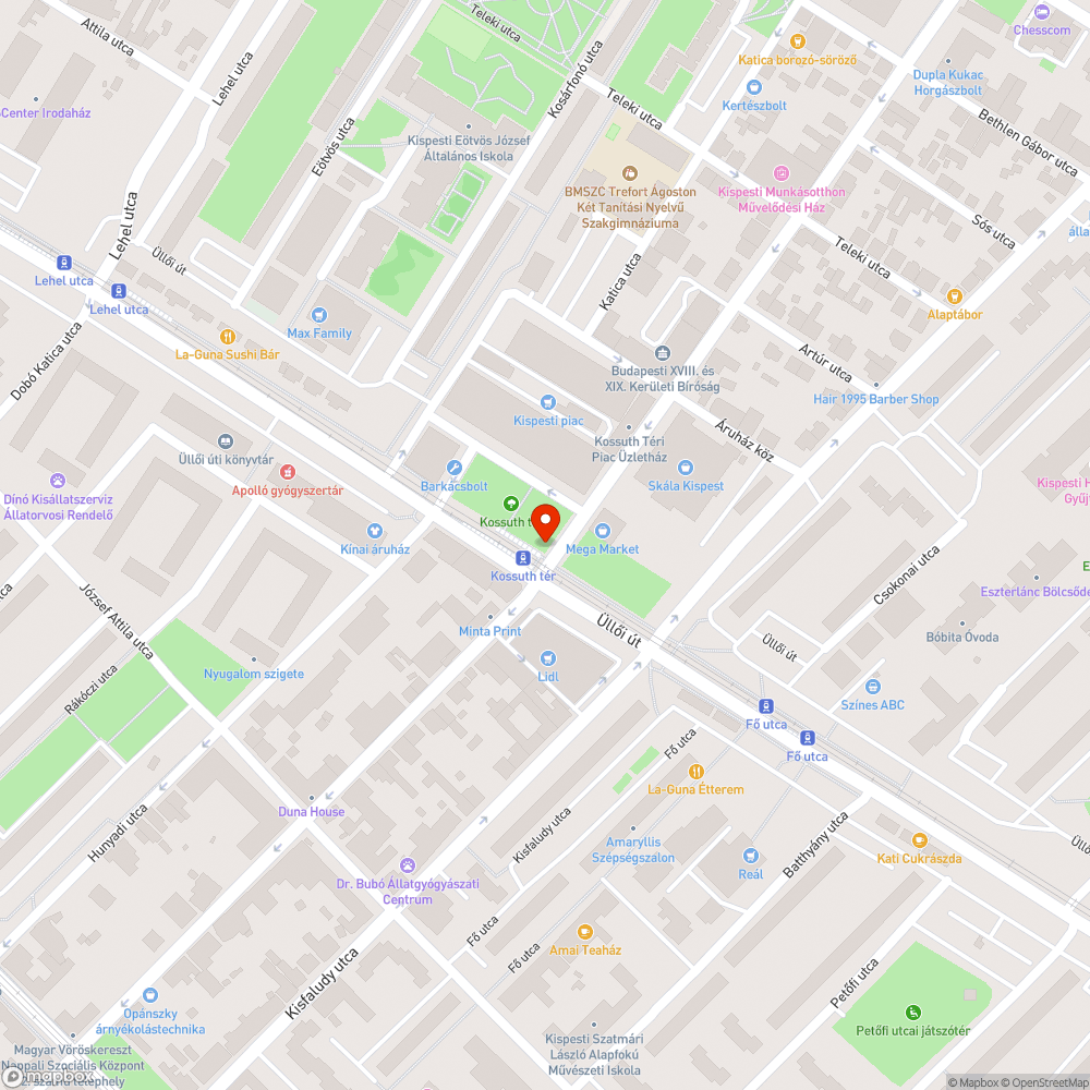 Rossz állapotú, kinyitott szekrény bejelentés helye