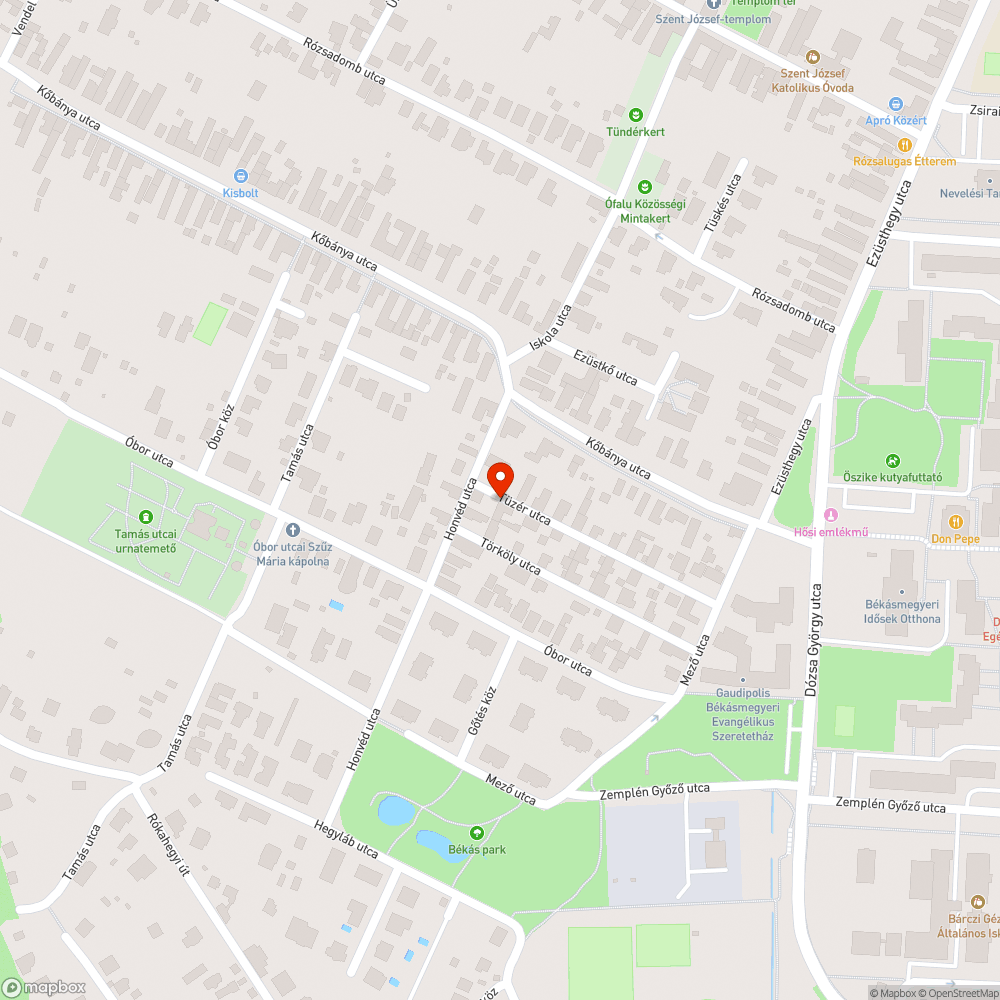 Veszélyes lámpaoszlop (lógó deszka) bejelentés helye