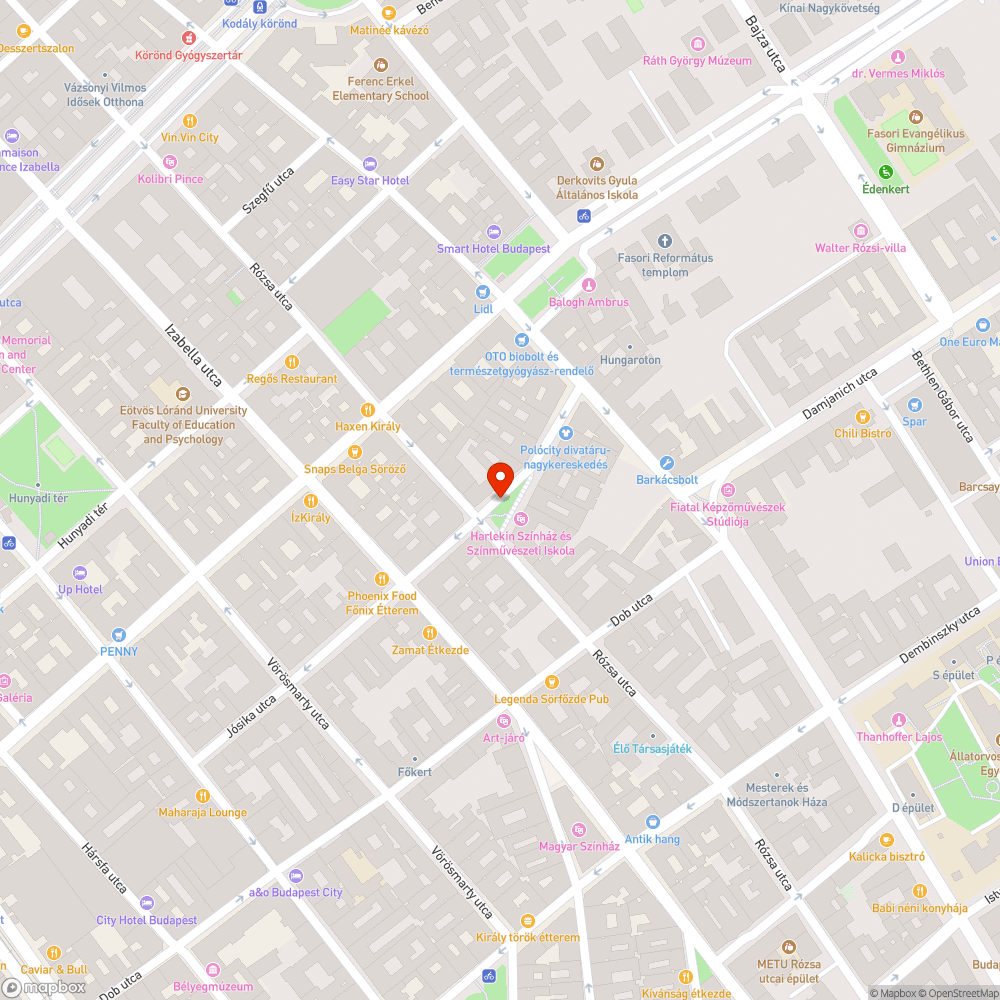 Szobor bejelentés helye