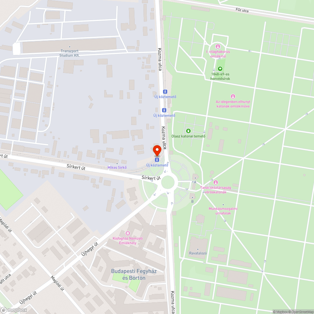 Még egy rongálódott és nagyon graffitis villamosmegálló bejelentés helye