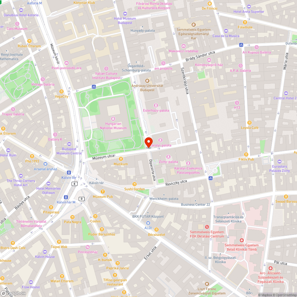 Veszélyesen kiszakadt korlátoszlop bejelentés helye