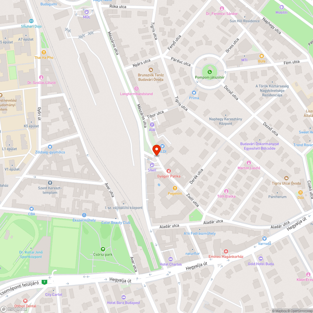 Gumiabroncs bejelentés helye