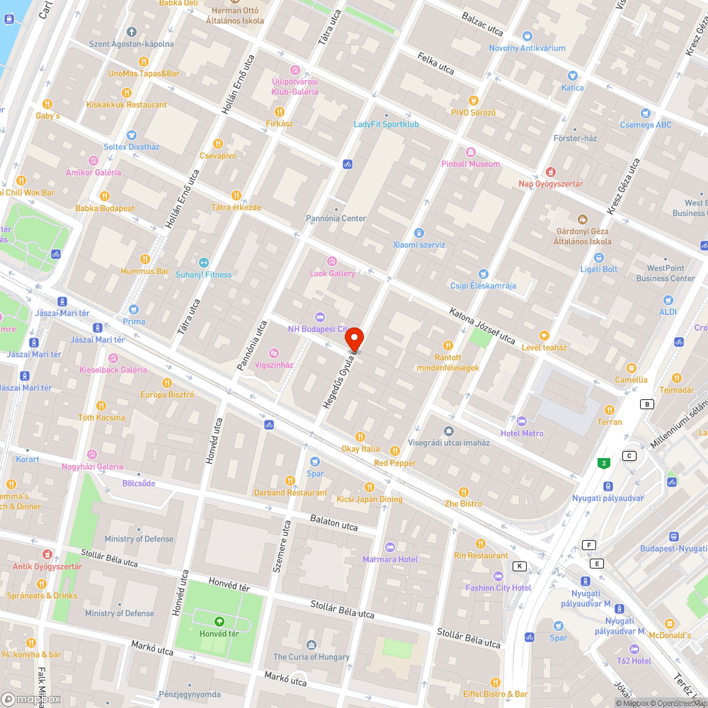 Elfordult NH hotel tábla bejelentés helye