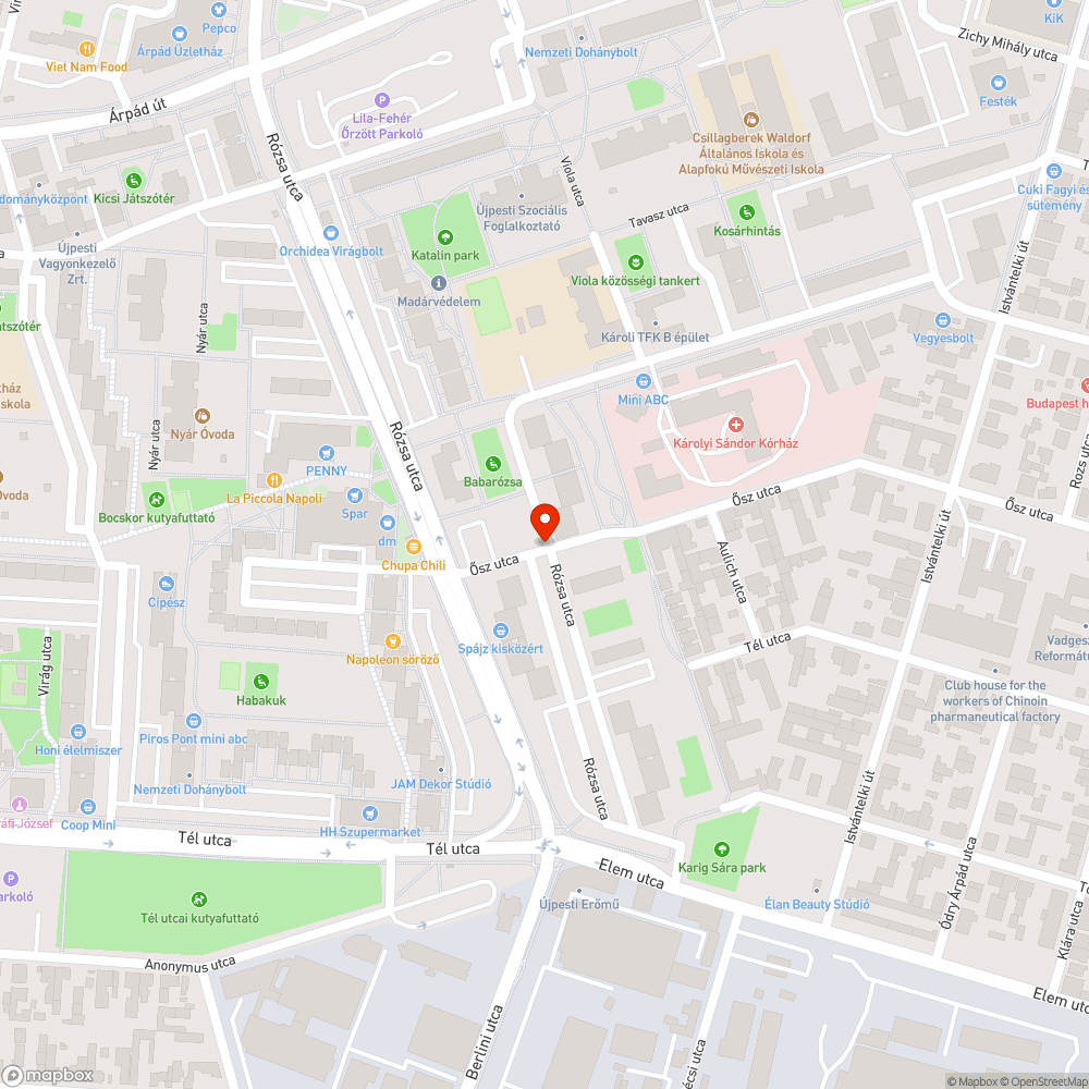 Állandó szemét és borosüvegek bejelentés helye