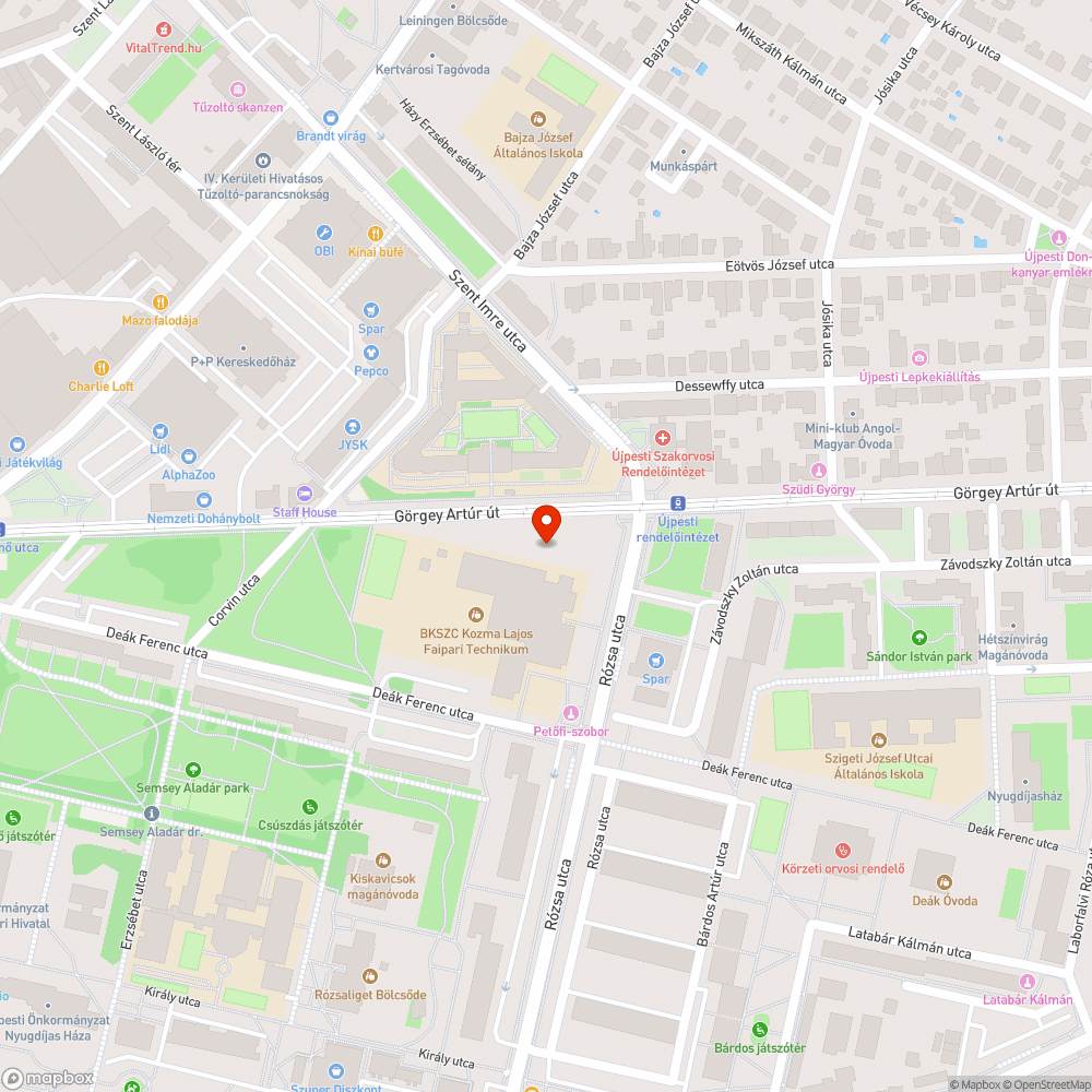 Rágcsálók a képen látható területen bejelentés helye