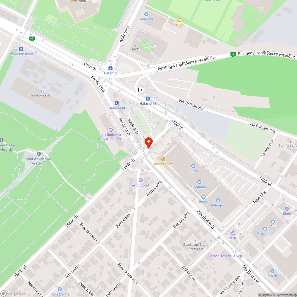 Hiányzó fa bejelentés helye