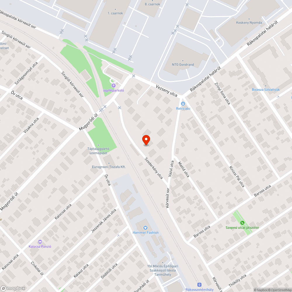 Megsüllyedt csatornafedelek a Szederkény utcában bejelentés helye