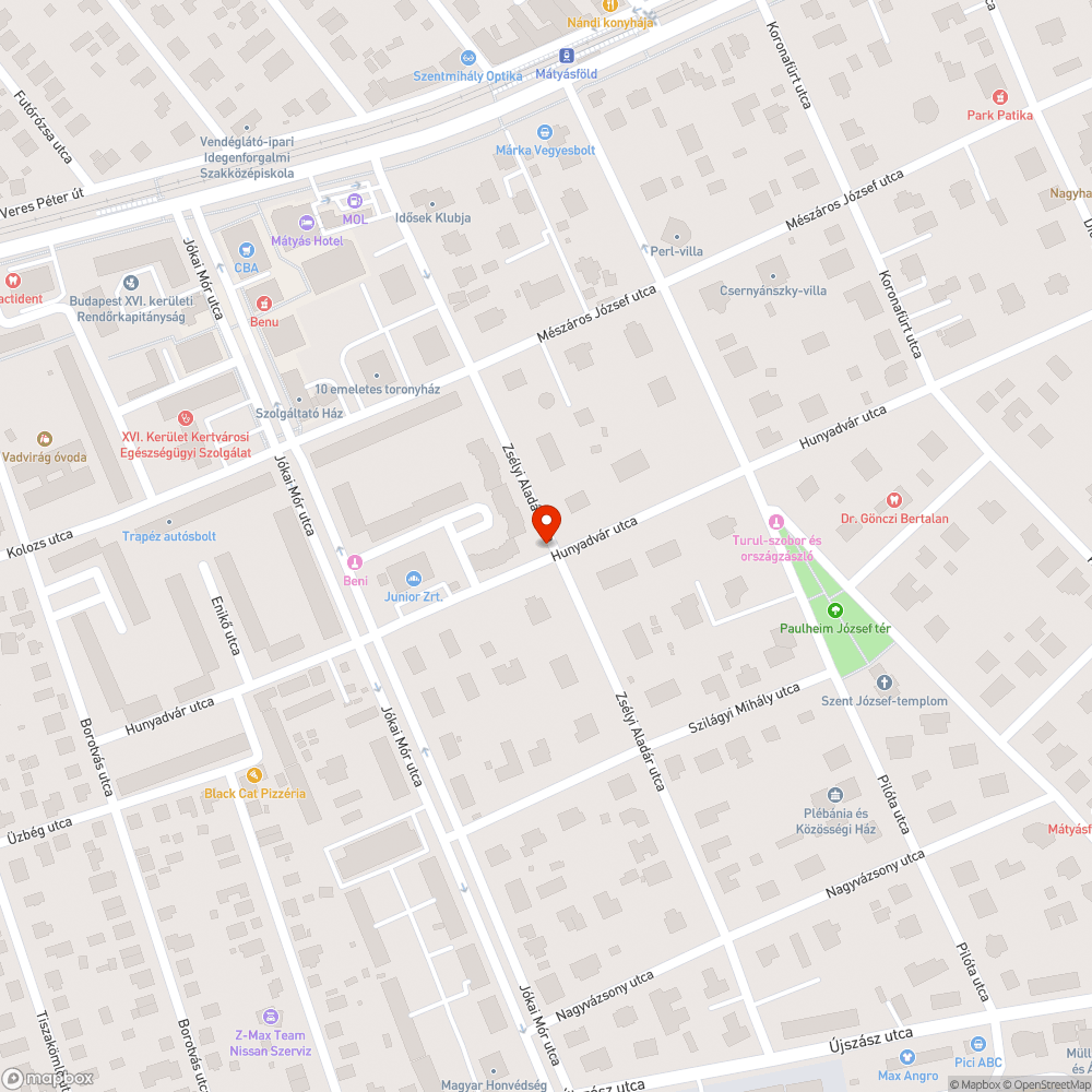 Üres fahely bejelentés helye