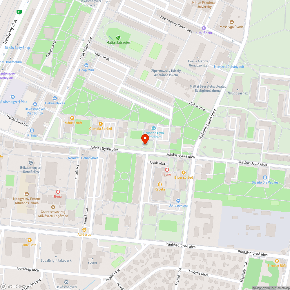 Összedőlt hulladékgyűjtő bejelentés helye