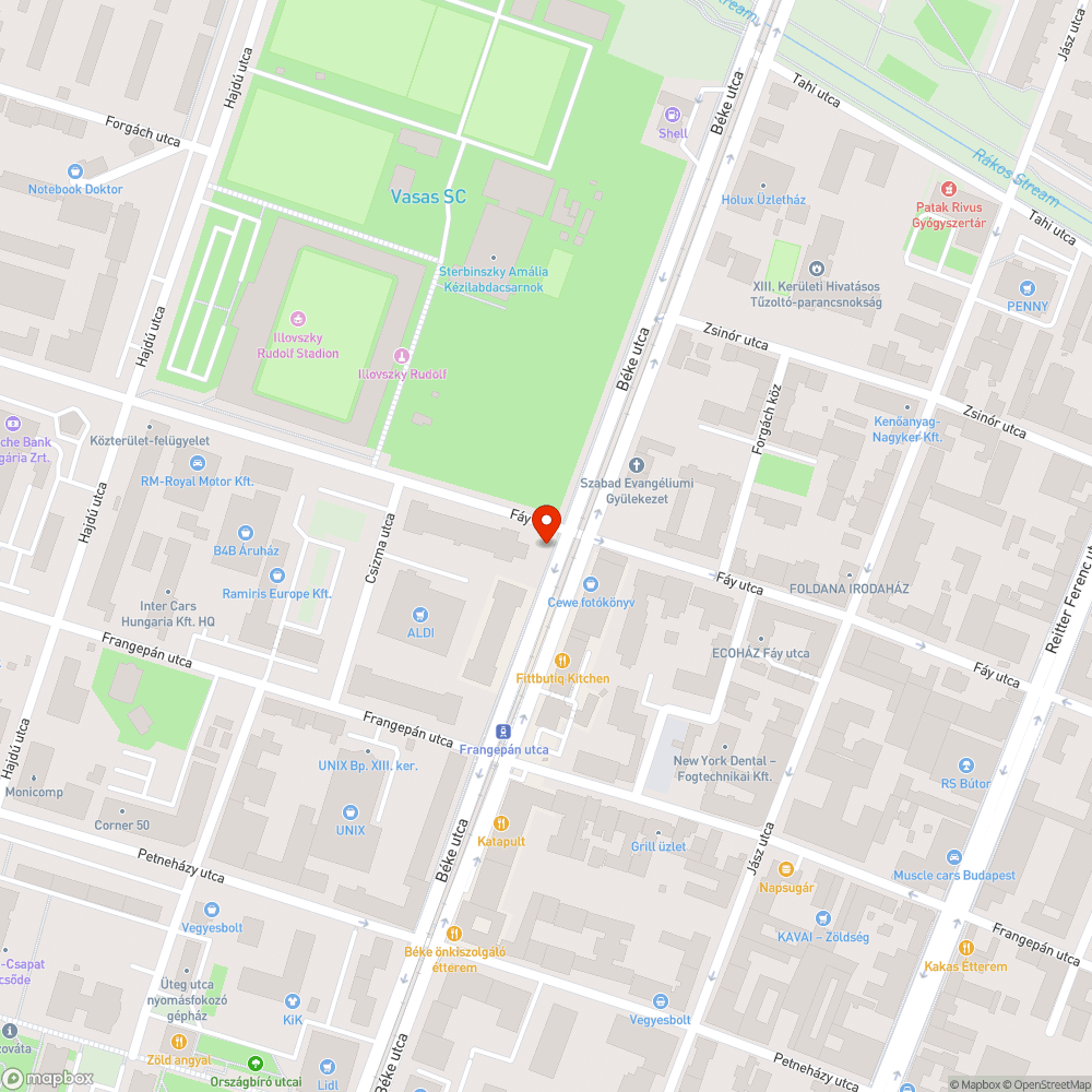 Útburkolati jelzés hiány bejelentés helye