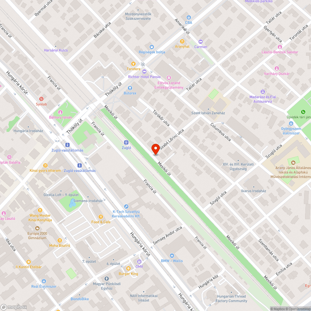 Ingatlan előtti dzsungel bejelentés helye