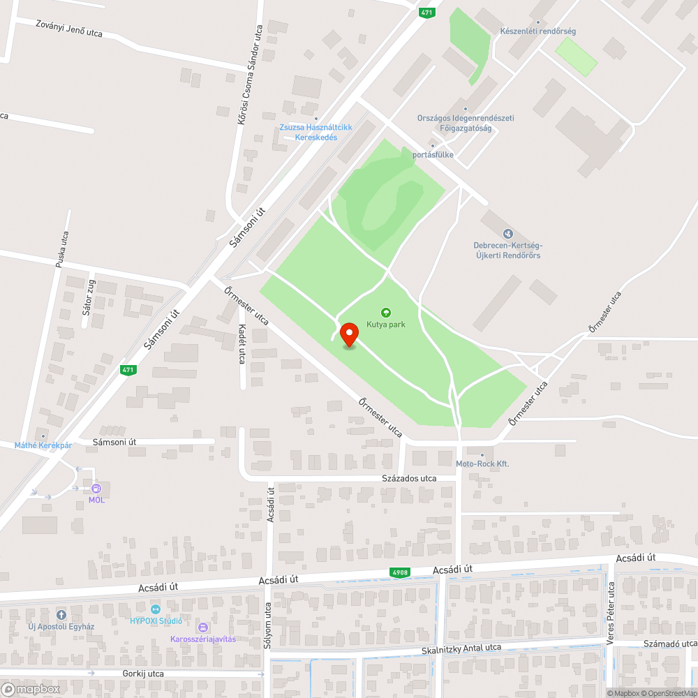 Szemetelés bejelentés helye