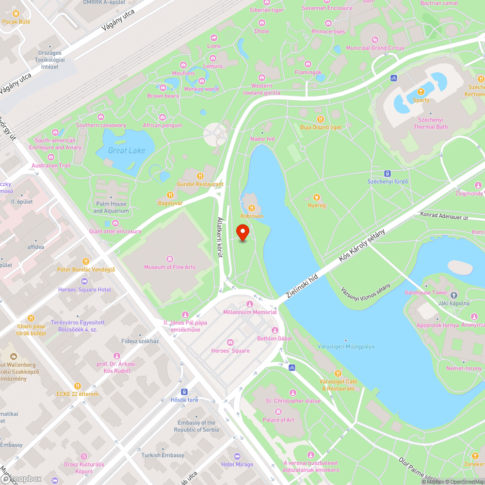 Kukák tartalma szèthordva a Városligetben bejelentés helye