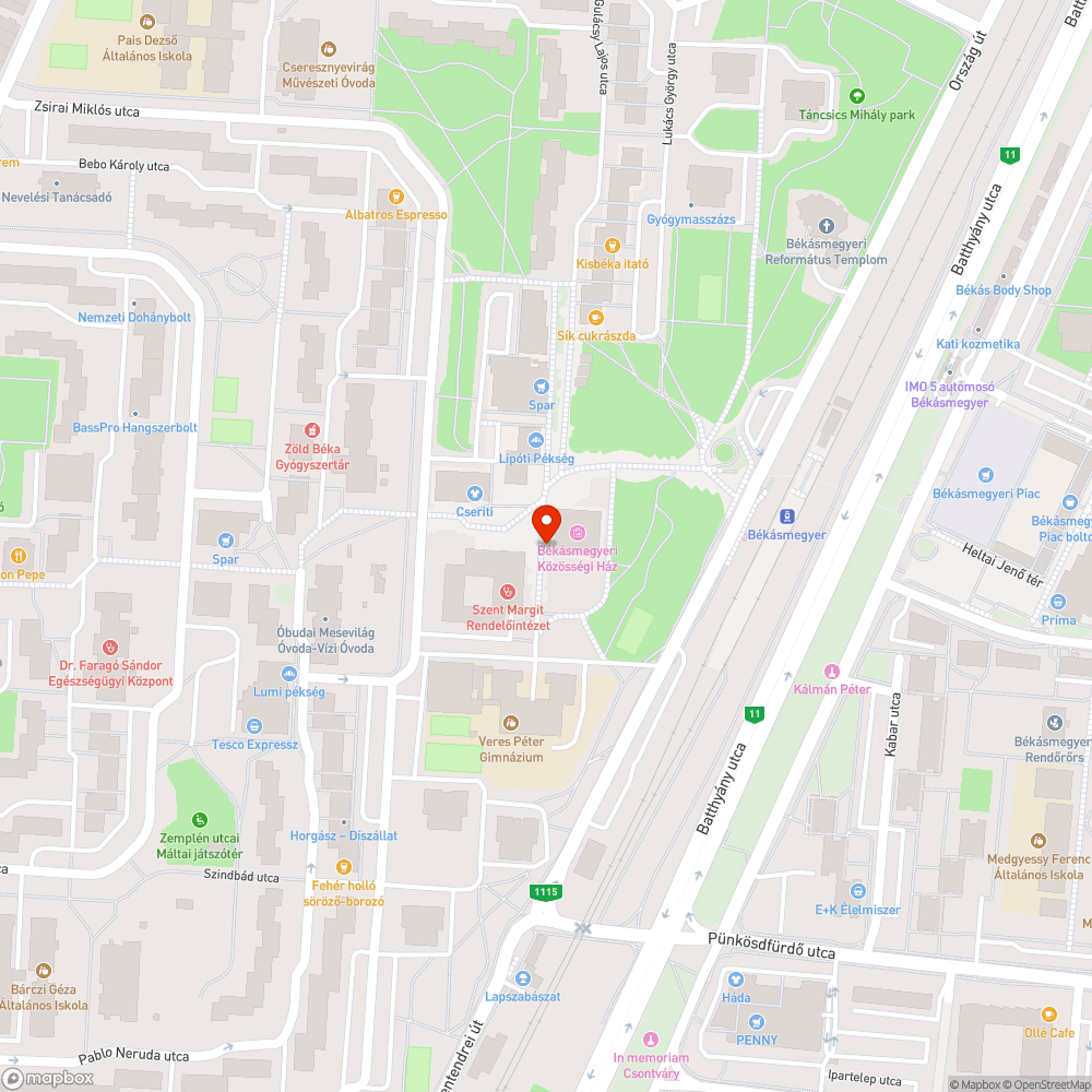 Javítandó térkövek bejelentés helye