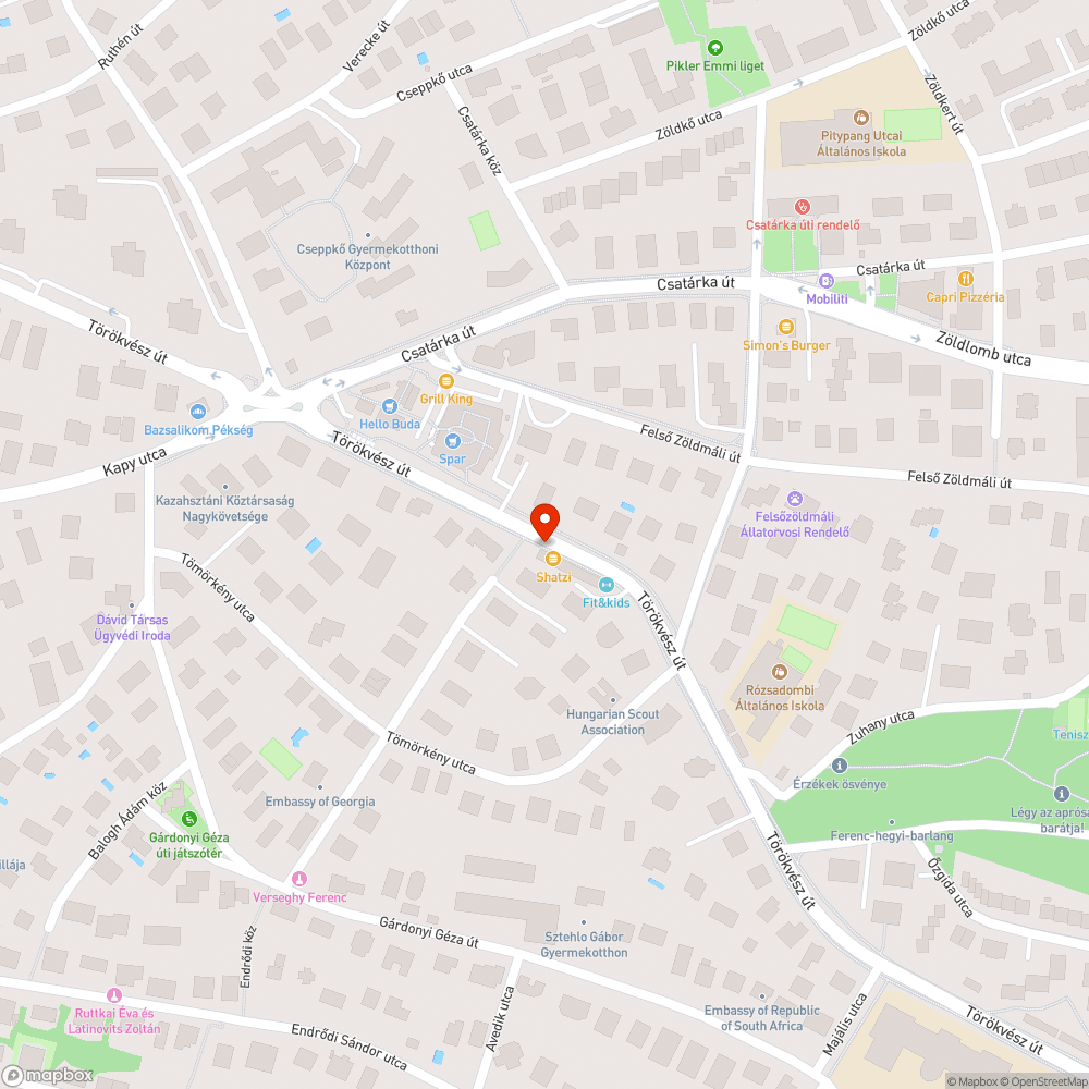 Úttesten kulé kavics a nagy esőzések miatt bejelentés helye