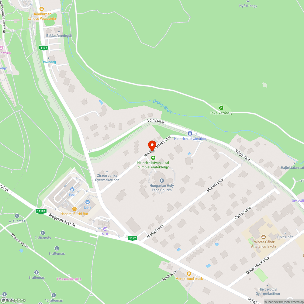 Kátyú úthiba bejelentés helye