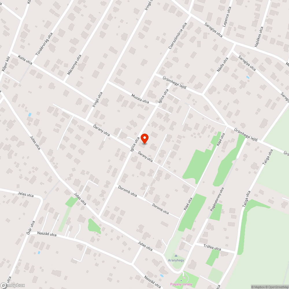 Gödör-árok bejelentés helye