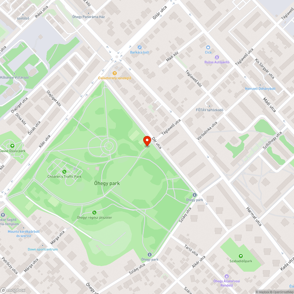 Kipusztult gyep bejelentés helye