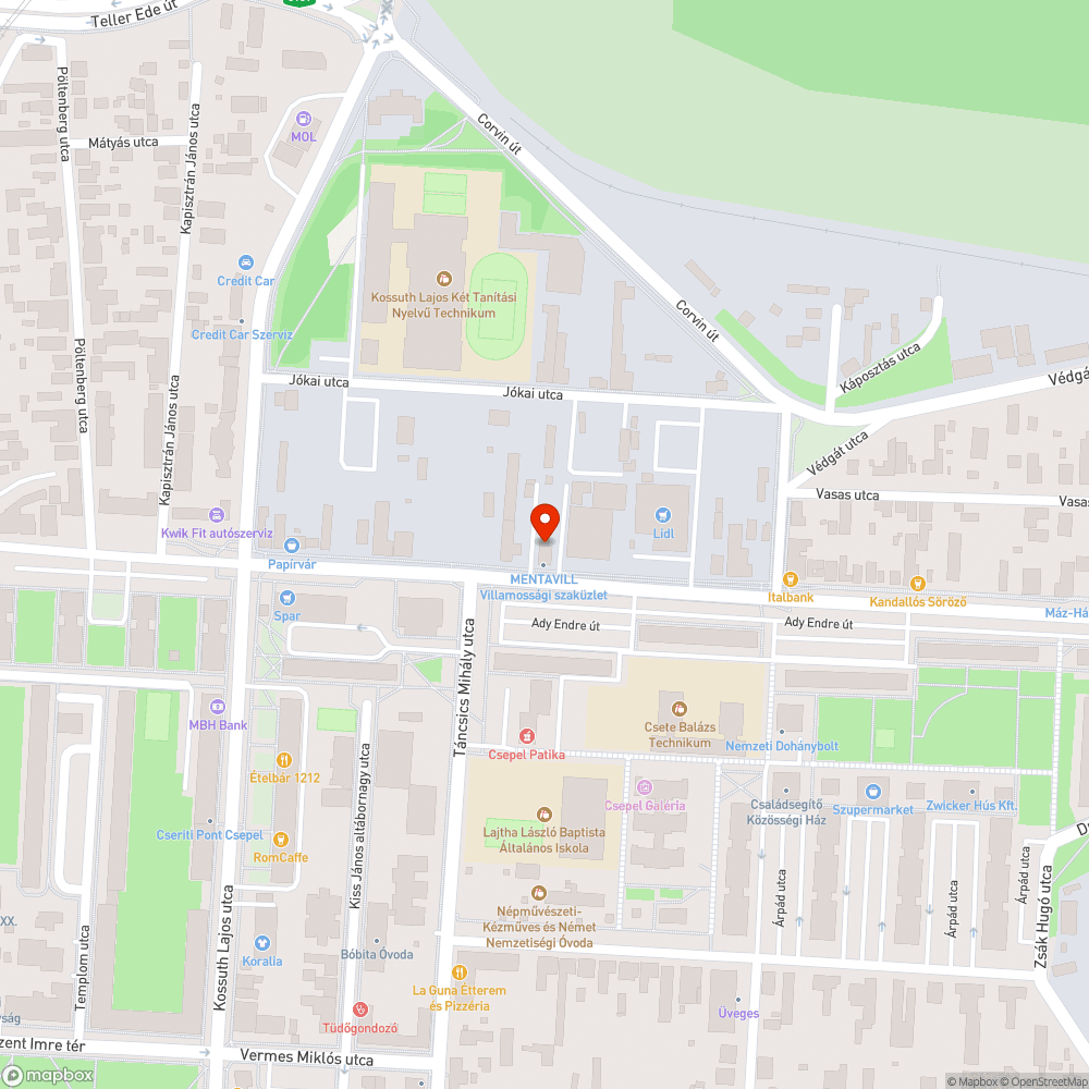 Bálványfa a közút mellett bejelentés helye