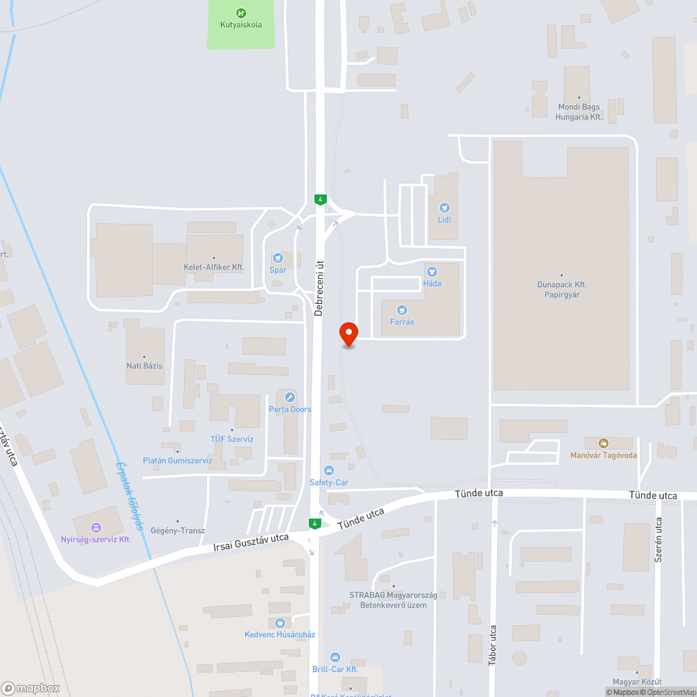 Szemetes kerékpárút bejelentés helye