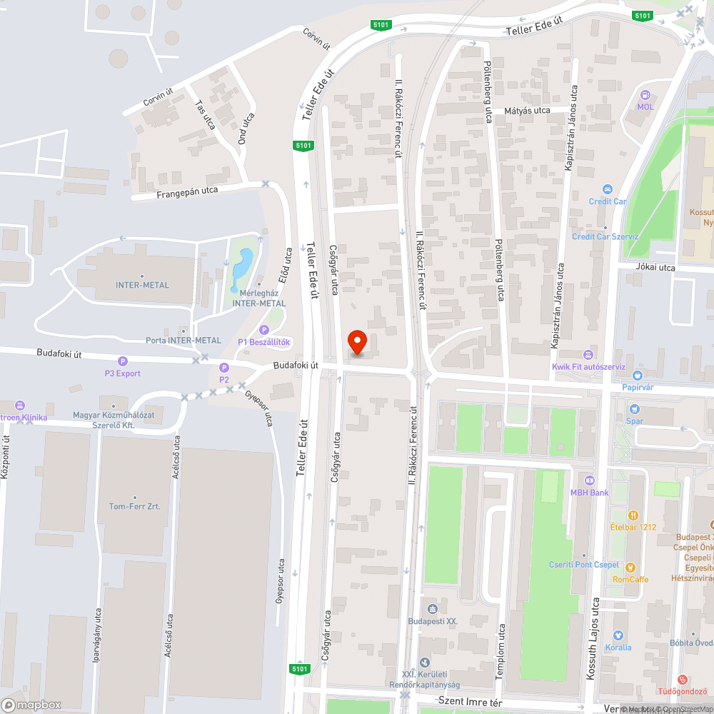 Elkószált bevásárlókocsi bejelentés helye