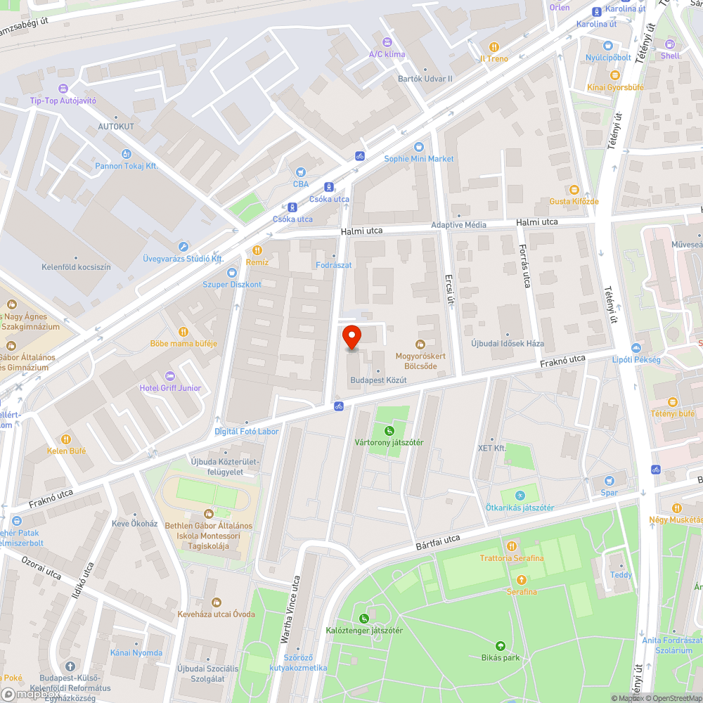 Elhagyott motor bejelentés helye