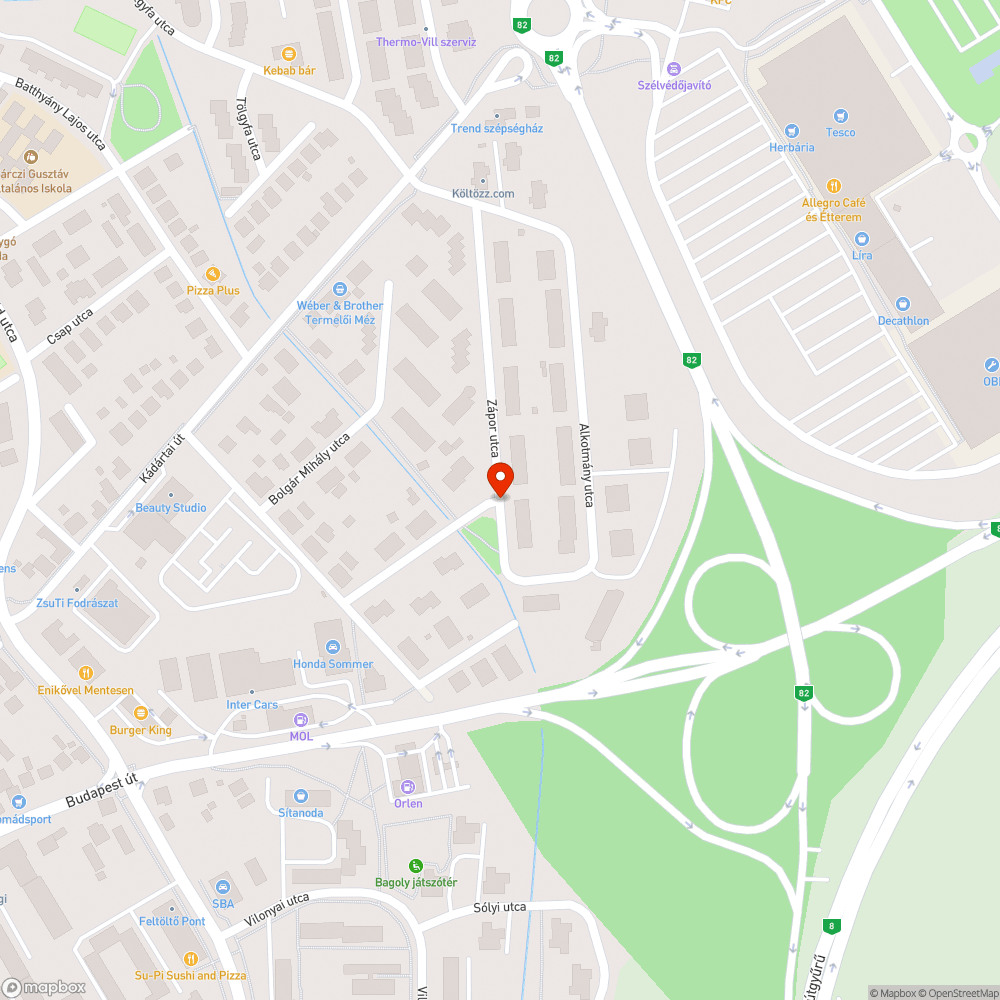 Veszélyes fa bejelentés helye