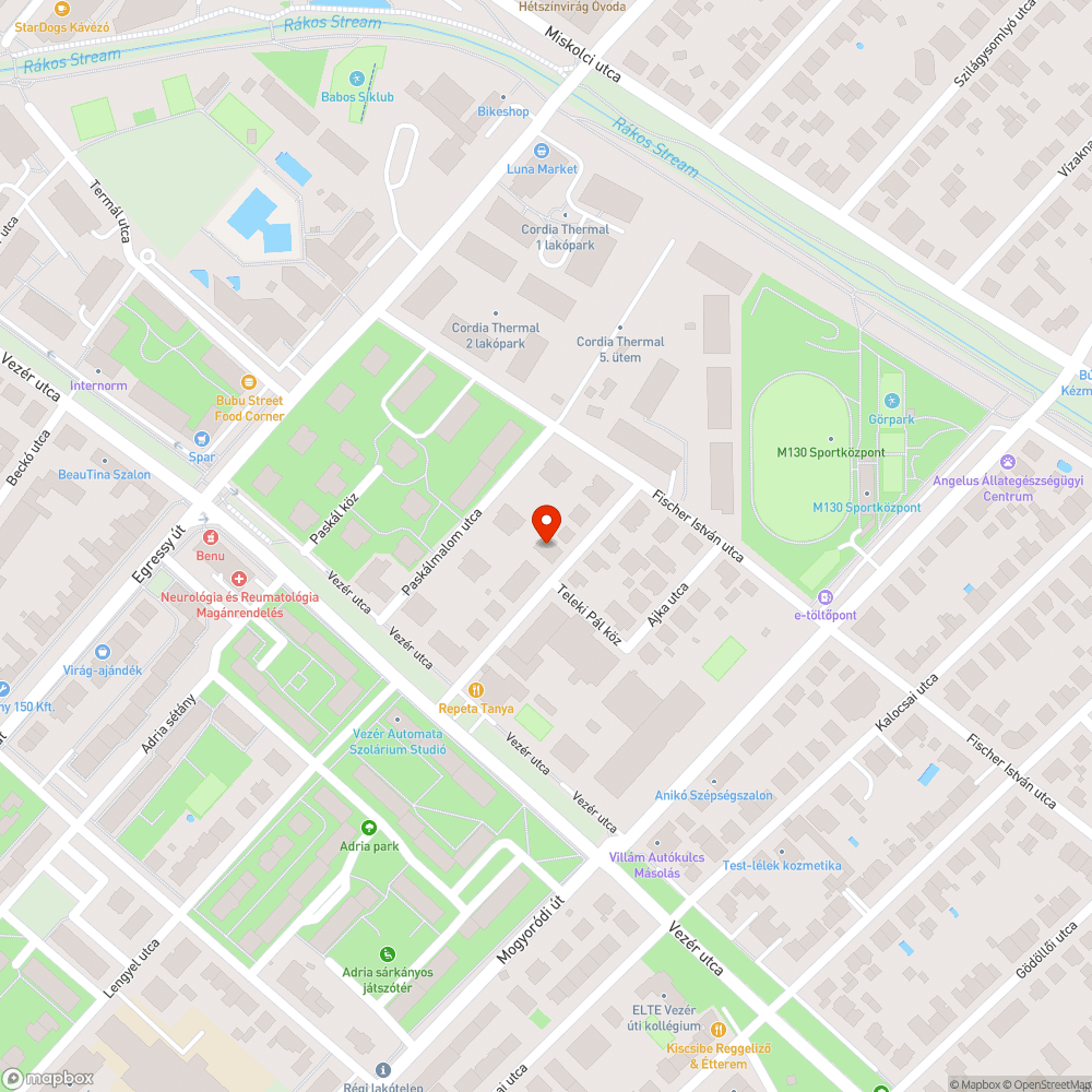 Kiszáradt fa bejelentés helye