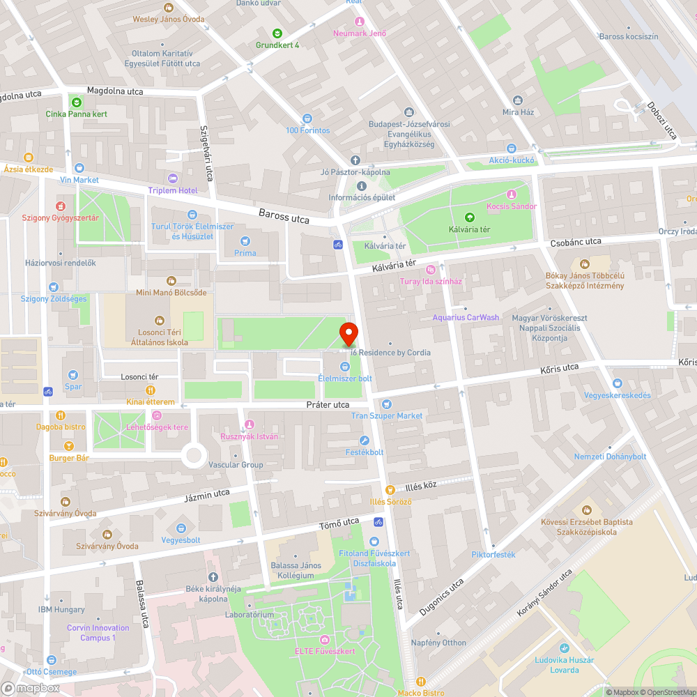 Földön heverő kuka bejelentés helye