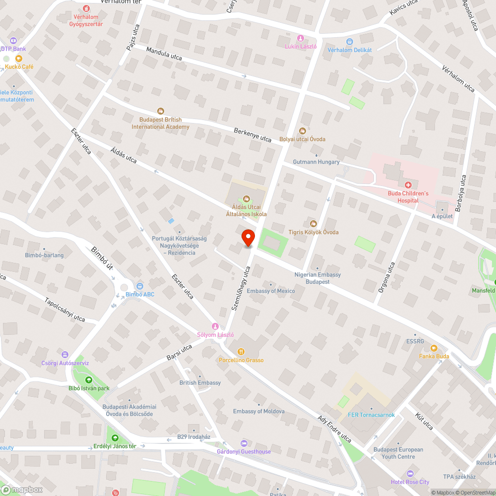 Elállított tükör bejelentés helye