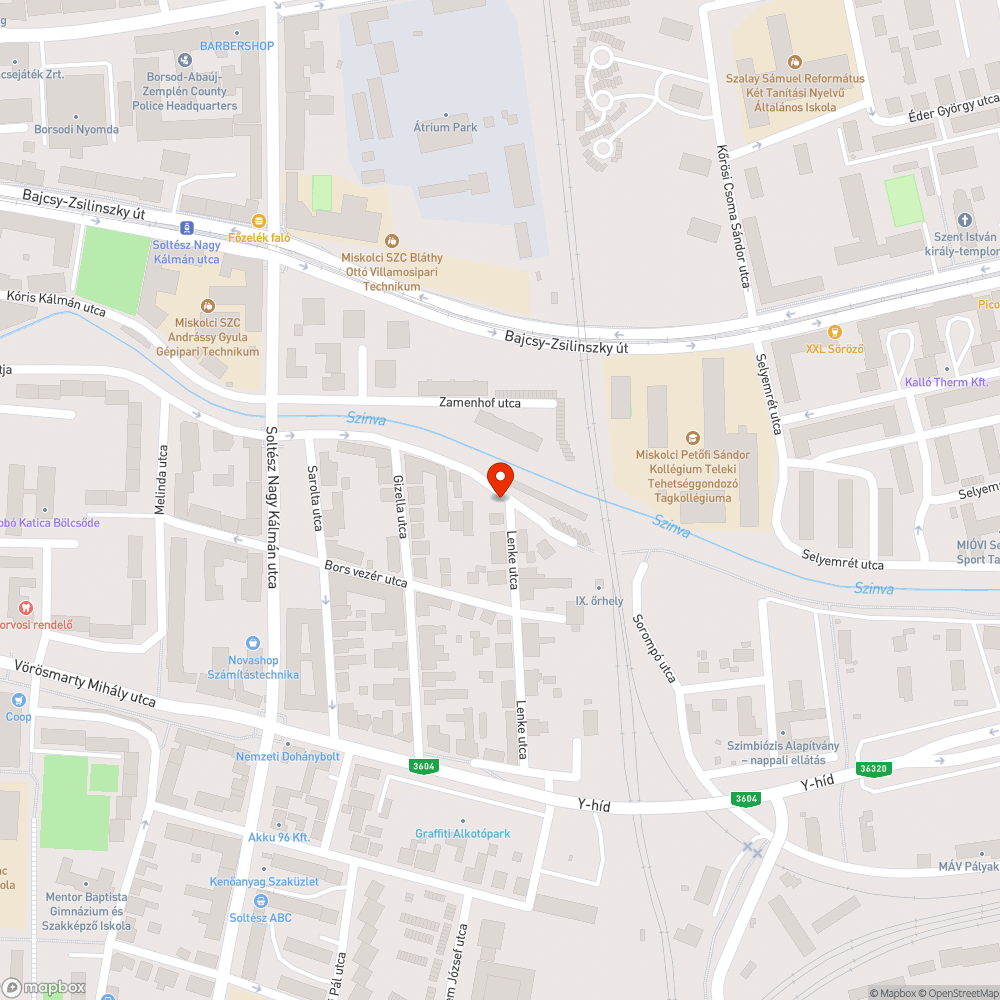 Illegális szemétlerakat bejelentés helye