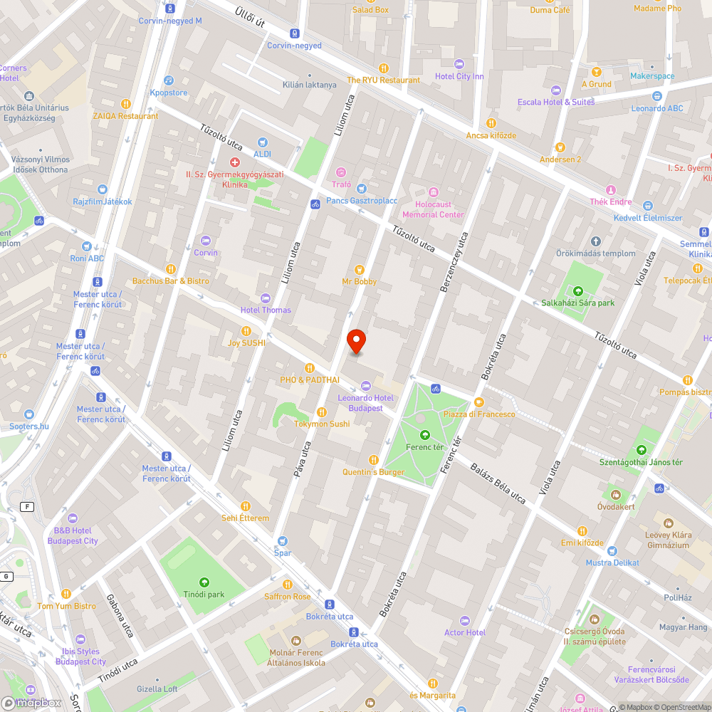 Balesetveszélyes oszlop a járdán bejelentés helye